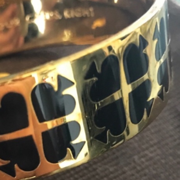 kate spade Jewelry - Kate Spade play your cards black gold bracelet